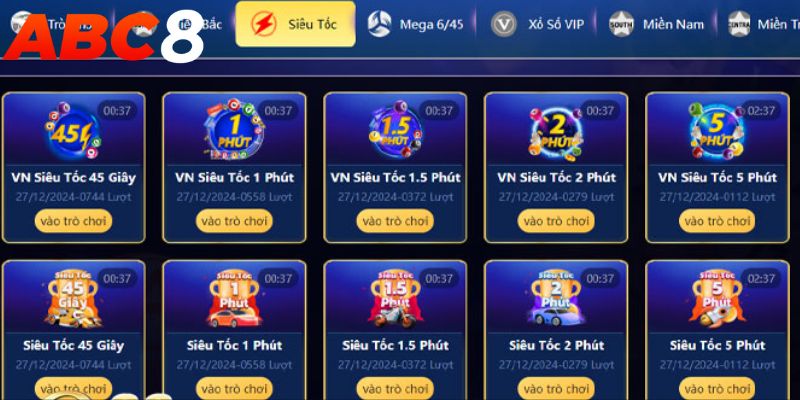 Những hình thức thi đấu trong xổ số siêu tốc